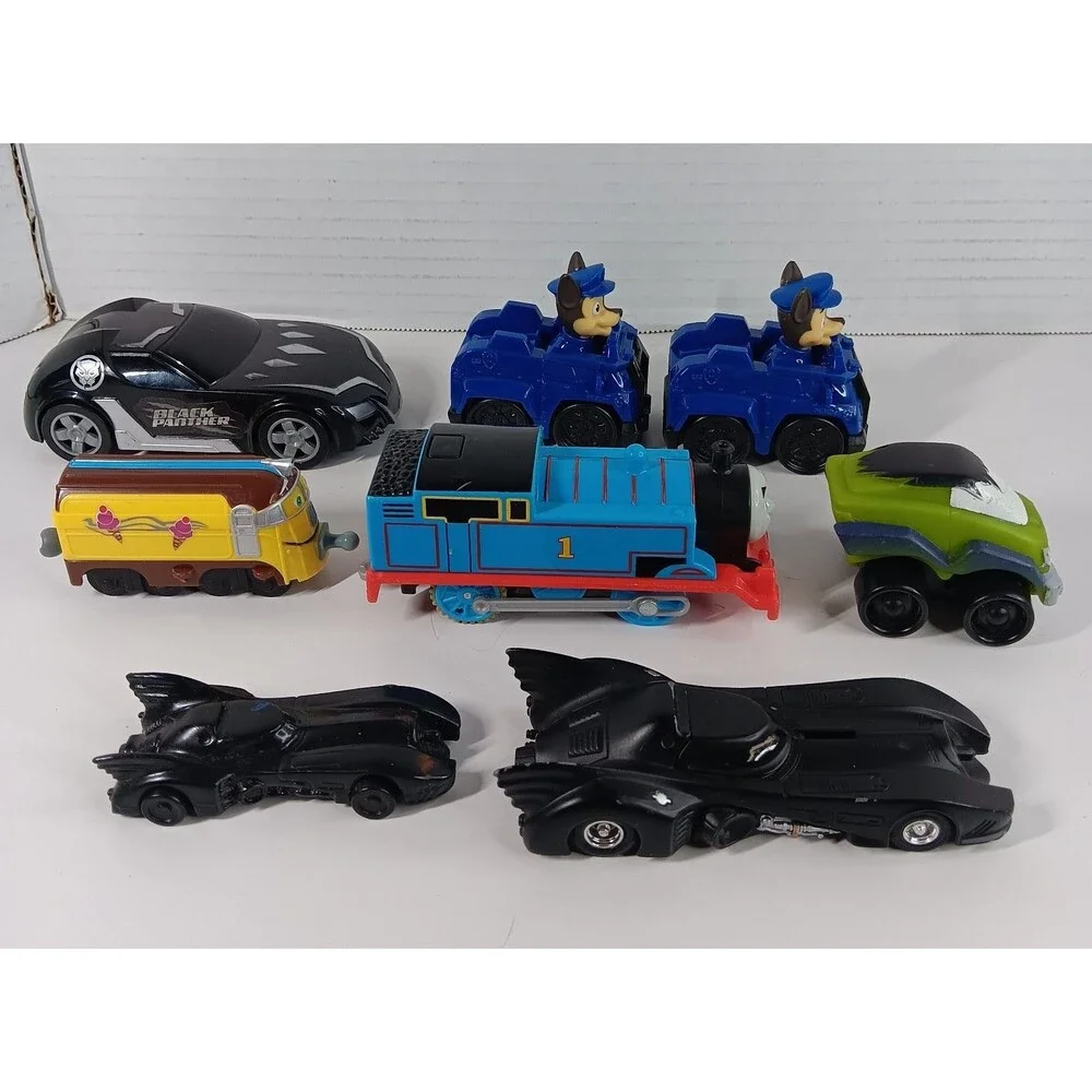 Character Hero Toy Car Lot Diecast Batmobile Chase Paw Patrol Black Panther Hulk